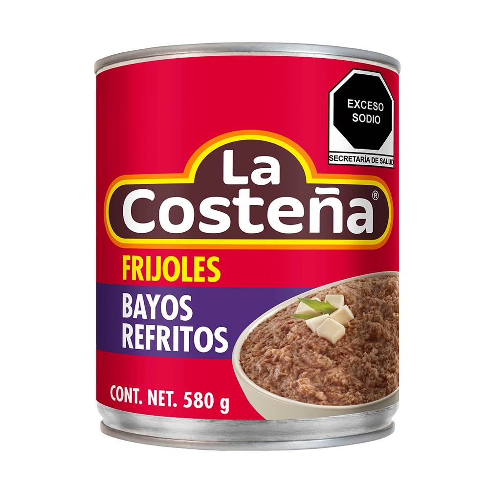 Frijoles Bayos Refritos 580 g - La Costeña - Imagen 4