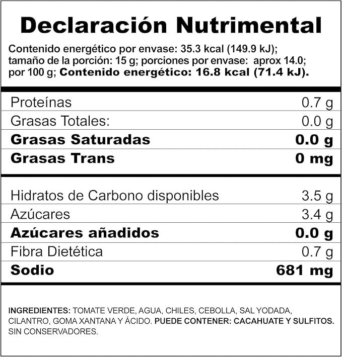 Salsa Verde 210 g - Herdez - Imagen 2