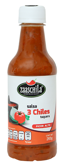 Salsa 3 Chiles  Taquera  265gr - Zaaschila