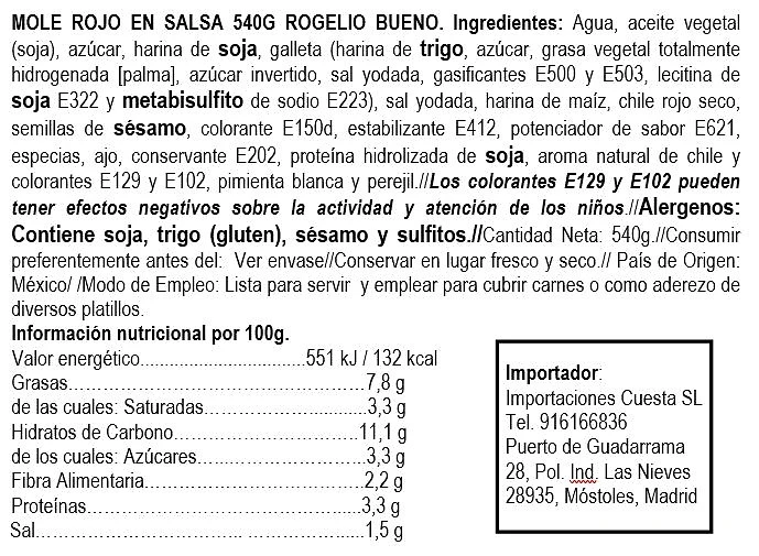 Mole Rojo en Salsa - Rogelio Bueno - Imagen 2