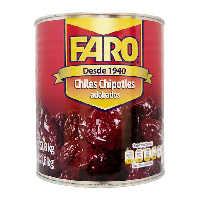 Chipotles Adobados 2,8Kg - El Faro
