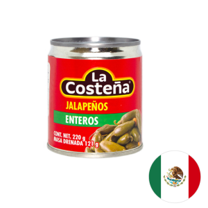 Chiles Jalapeños Enteros 220 g - La Costeña.