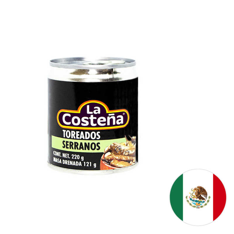 Chiles Serranos Toreados 220 g - La Costeña