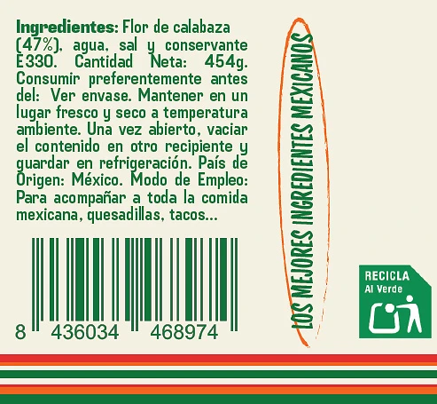 Flor de Calabaza 454 g - El Sarape - Imagen 3