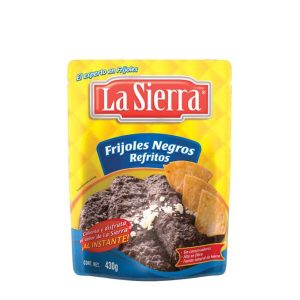 Frijol Negro Refrito en Bolsa 430g - La Sierra
