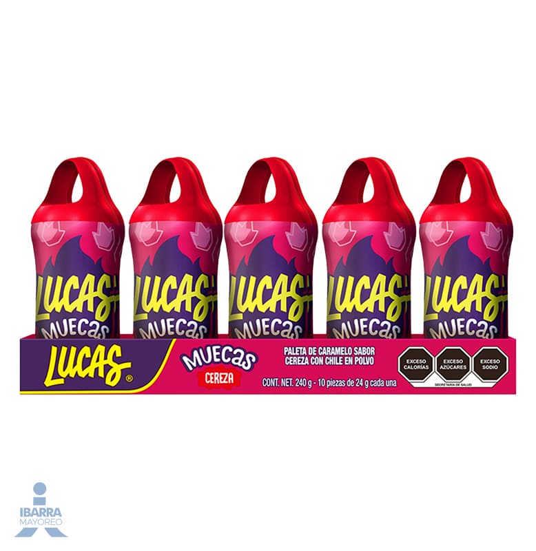 Muecas Cereza Caja 10und- Lucas - Imagen 2