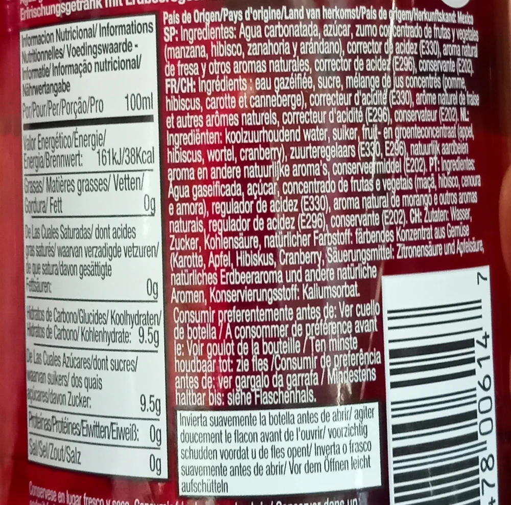 Refresco sabor Fresa - Jarritos - Imagen 2