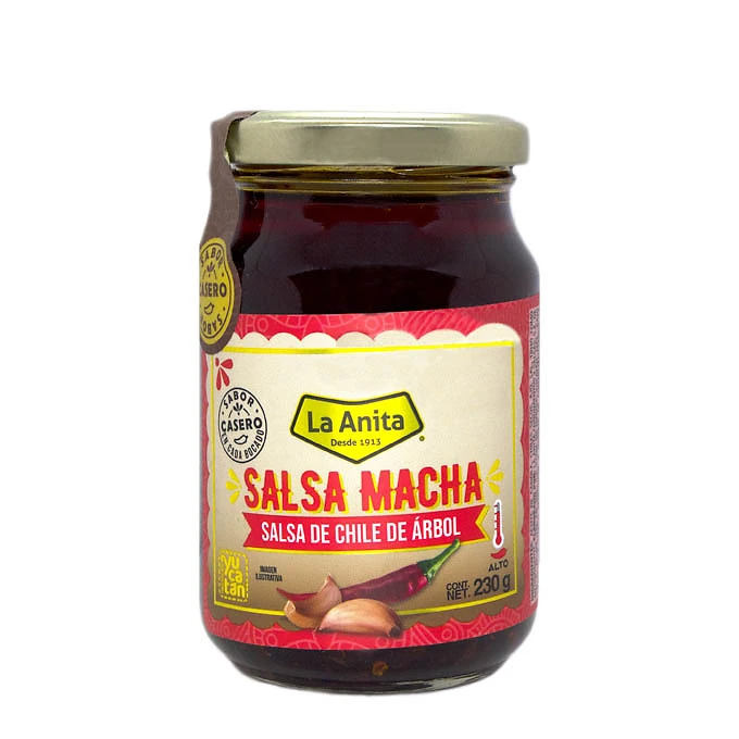 Salsa Macha de Chile de Arbol 230g - La Anita