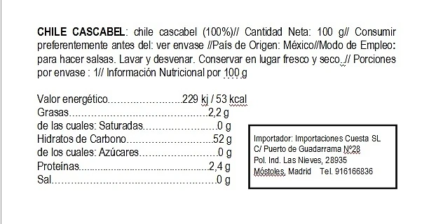 Chile Seco Cascabel 100 g - El Sarape - Imagen 7
