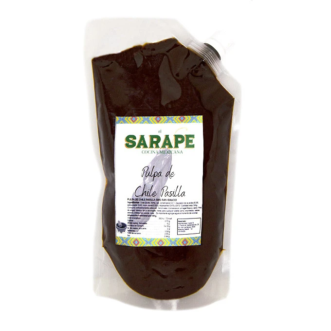Pulpa de Chile Pasilla 500g - El Sarape