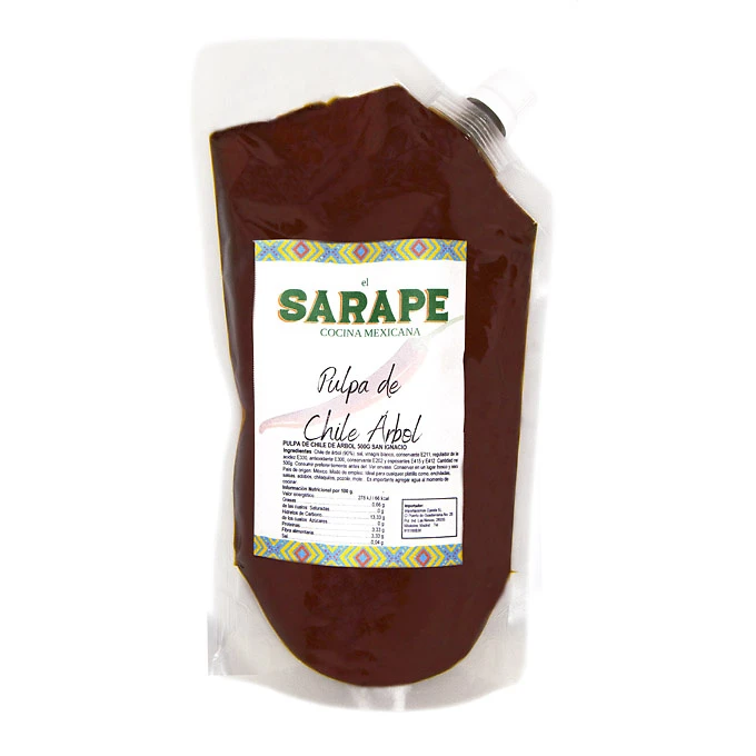 Pulpa de Chile Arbol 500g - El Sarape