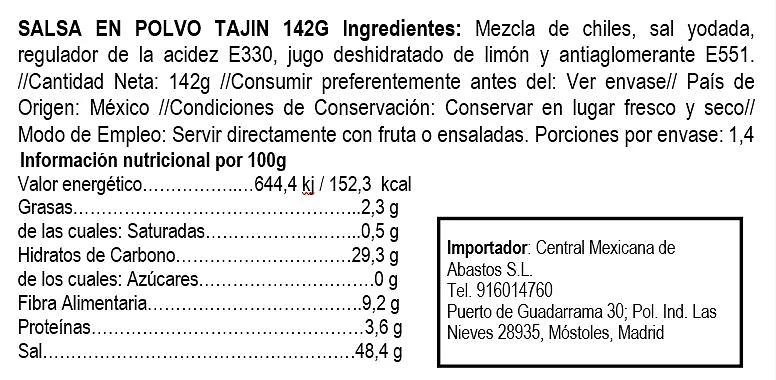 Salsa en Polvo Tajín 907gr - Imagen 2