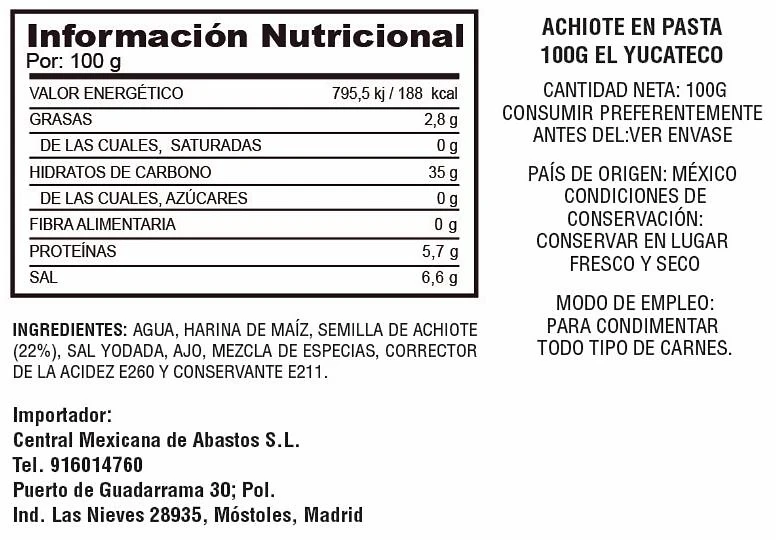 Achiote 100g - El yucateco - Imagen 2