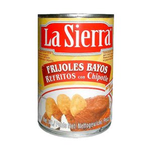 Frijoles Bayos Refritos con Chipotle 430g - La Sierra