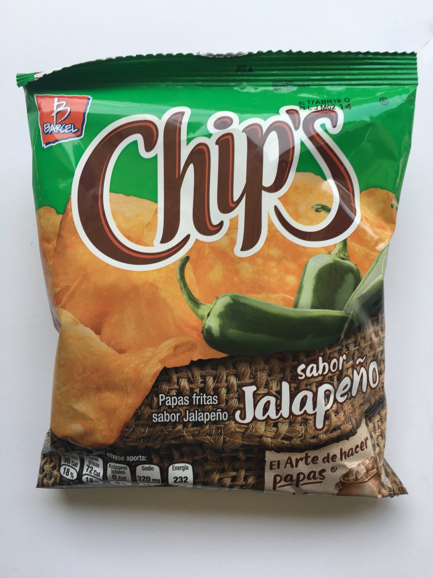 Chips Jalapeños 46 g - Barcel