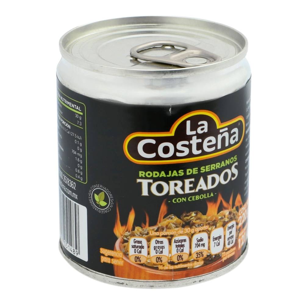 Chiles Serranos Toreados 220 g - La Costeña - Imagen 3